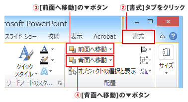 パワーポイントの重なりの順序変更と選択 Powerpoint パワーポイントの使い方